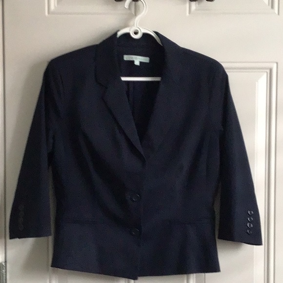 Cleo navy blue blazer, size 10 petite. - Picture 3 of 5
